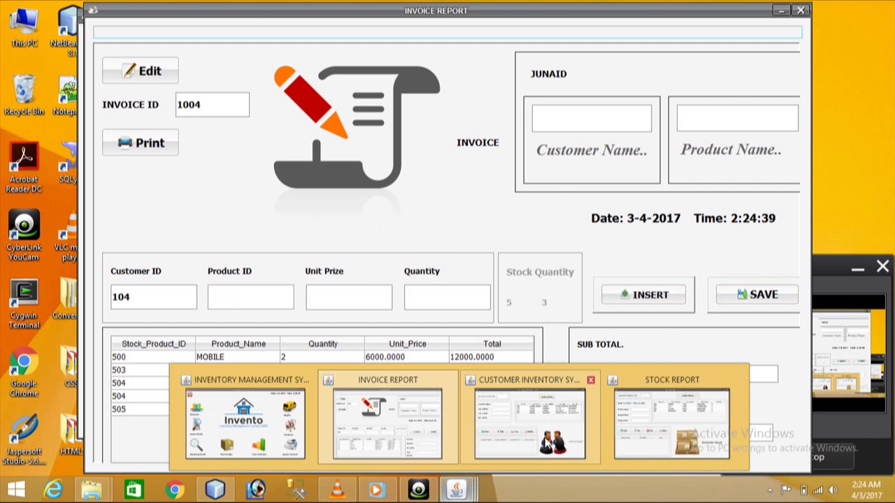 inventory management system project documentation